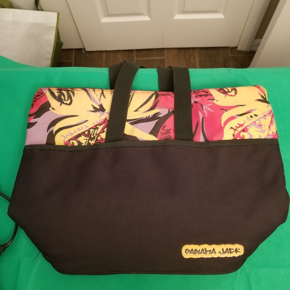 Panama Jack Handbags - Panama Jack Black and Multicolor Women's Tote Bag